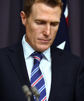 Social Services Minister Christian Porter is defending the savings measure. Photo: AAP