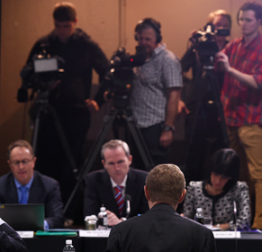 This is the view that will confront bank bosses in the House of Representatives in early October. Photo: AAP