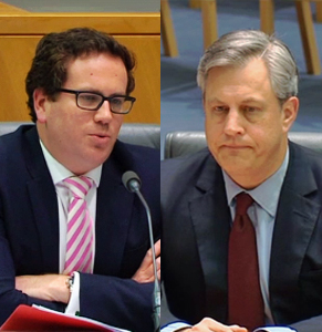 Labor's Matt Keogh squeezed out of Westpac's Brian Harzter that the Coalition raised the tribunal idea with the banks before the hearing.