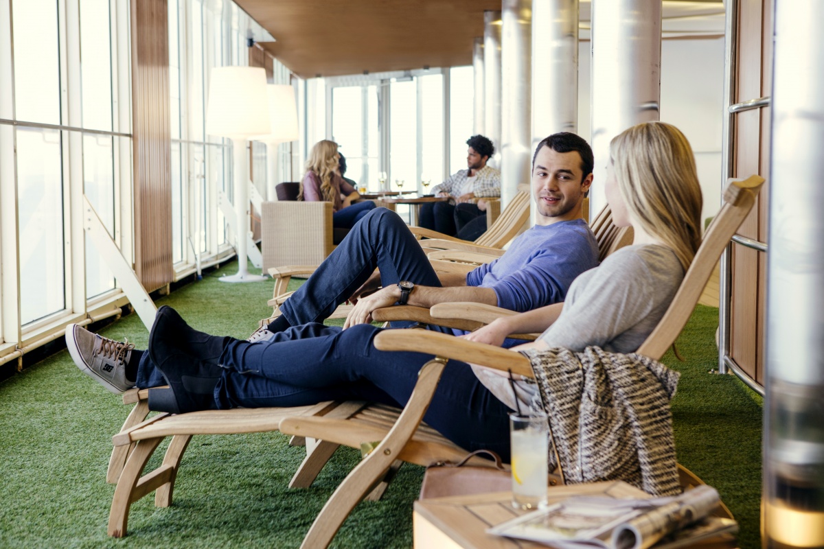 You'll never want to squish into a plane seat again