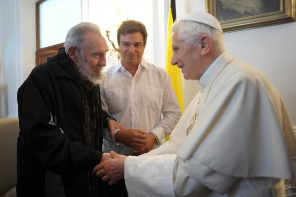 Fidel castro pope benedict