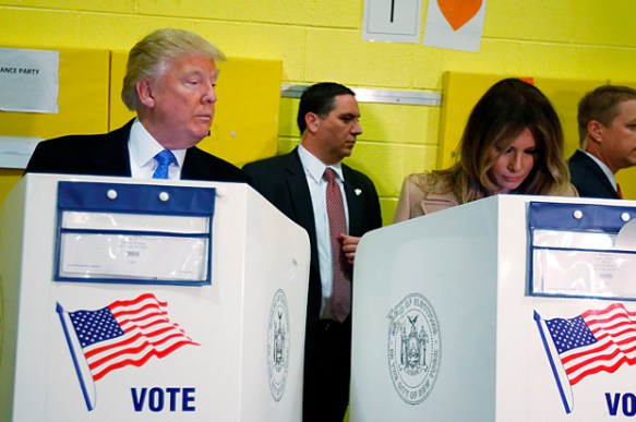trump voting melania