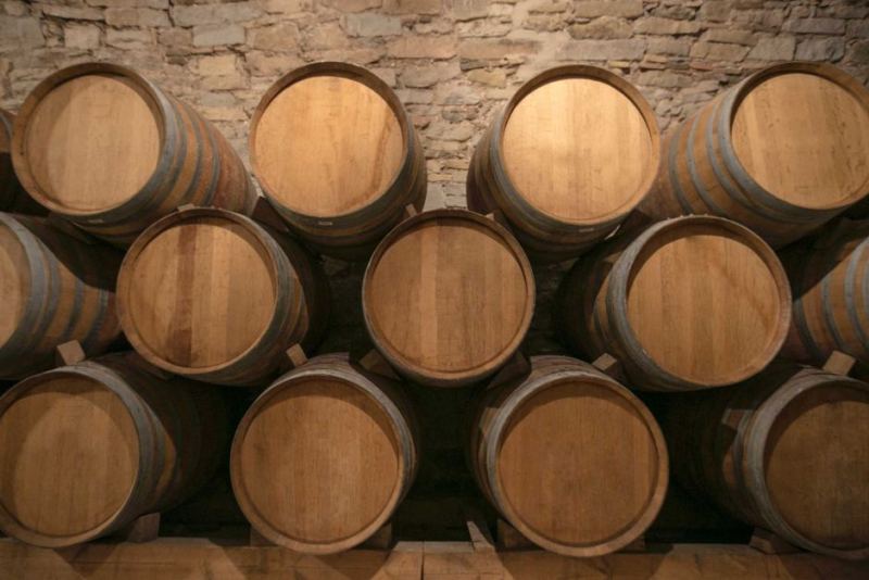 Wine barrels