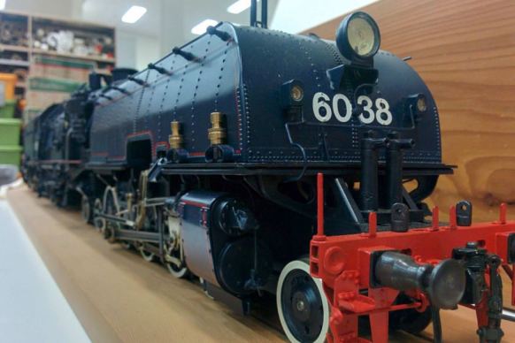 AD60 Beyer-Garratt steam locomotive train