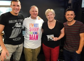 Mr Key photographed wearing the offending t-shirt. Photo: Facebook