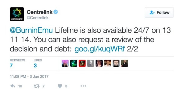 centrelink inquiry push