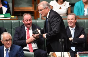 scott morrison barnaby joyce coal