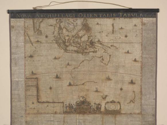 1663 Blaue map after treatment at the National Library of Australia
