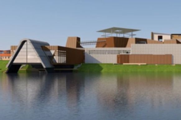 Artists impression of the Pharos extension to Hobart's MONA