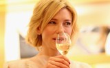 Cate Blanchett drinking wine
