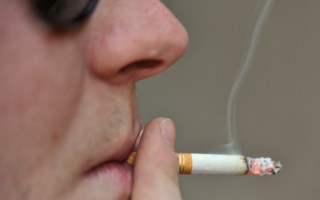 File photo of a man smoking a cigarette