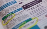 Job advertisements in a newspaper