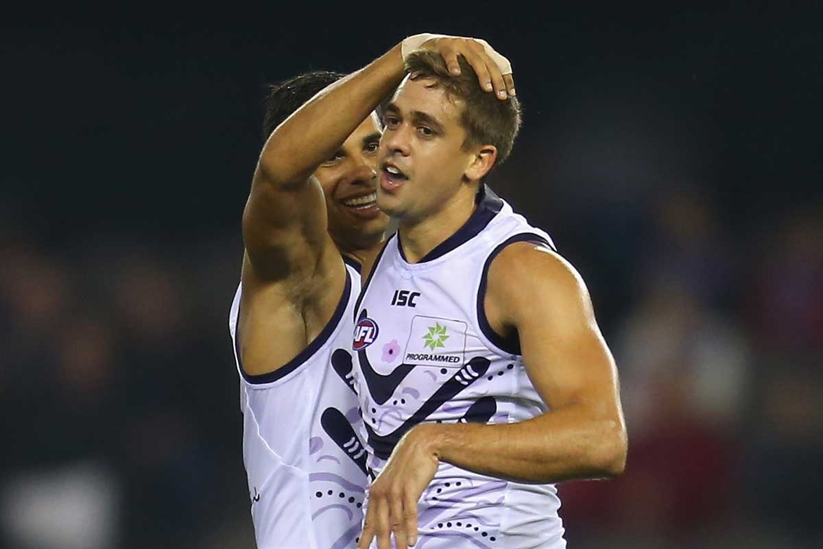 Stephen Hill was best afield with four goals for the Dockers.