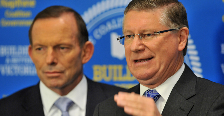 Prime Minister Tony Abbott Victorian Premier Denis Napthine