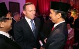 Tony Abbott talks to Joko Widodo