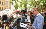 ABC budget cuts rally Quentin Dempster