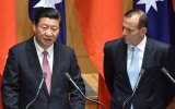 China's President Xi Jinping and Australia's Prime Minister Tony Abbott.