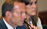 Tony Abbott and chief of staff Peta Credlin.