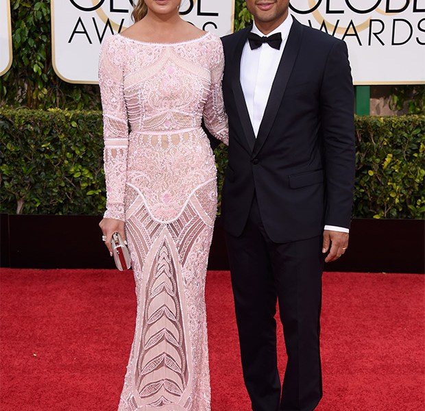 Chrissy-Teigen-and-John-Legend-Golden-Globes-2015