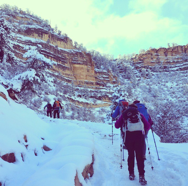 Grand Canyon snow