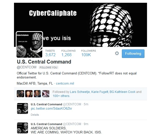 Islamic State twitter hack