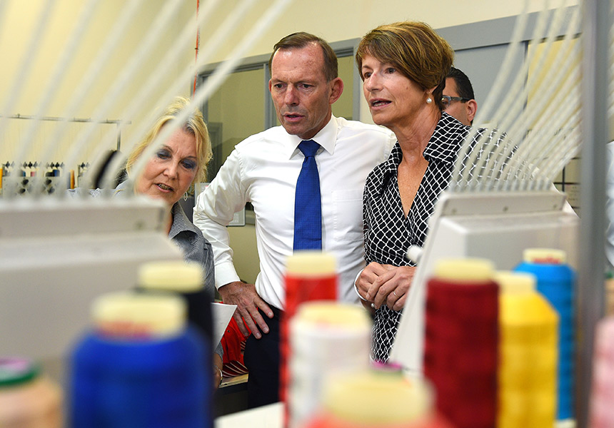 Tony Abbott with wife Margie