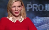 Cate Blanchett during the interview.