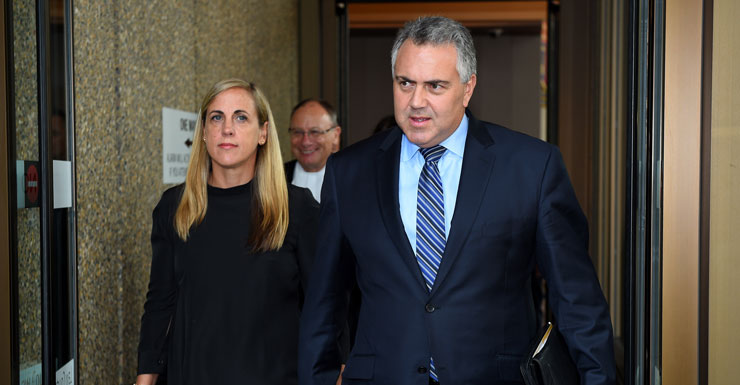 Joe Hockey with his wife Melissa Babbage