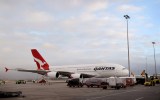 Qantas Airbus was turned around.