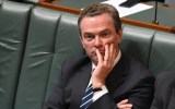 Mr Pyne is accused of starting a program to back the government's views on climate-change-action wars.