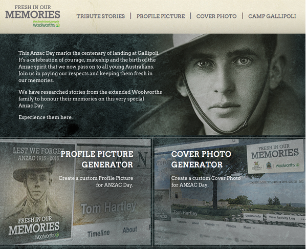 Woolworths has come under fire for its Anzac Day campaign.