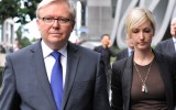 Former PM Kevin Rudd at the royal commission in May 2014.