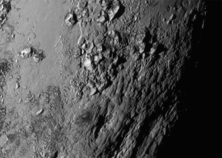 Close up of Pluto New Horizons. Getty
