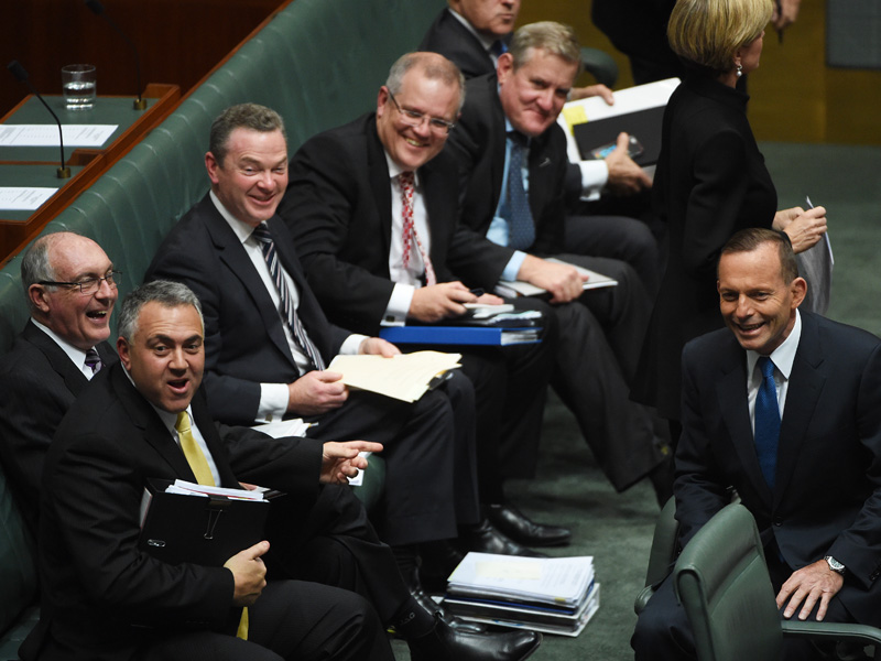The Coalition's front bench has been criticised in the past for being male heavy.
