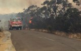 Bushfire at Wentworth Falls.