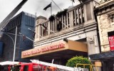 Fire crews at the Grand Chancellor Hotel.