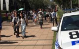 Students were told they will not be penalised if they chose to leave the campus on Monday.