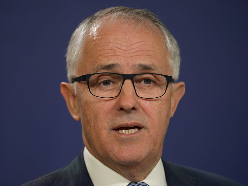 Malcolm Turnbull insists the party is 'very happy with the transition'.