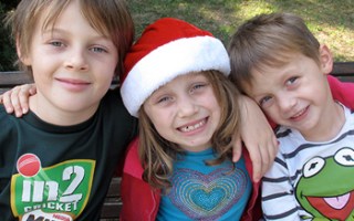 Australian children Mo, Evie and Otis Maslin were killed in the crash.