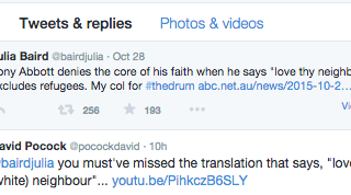 david pocock tony abbott tweet