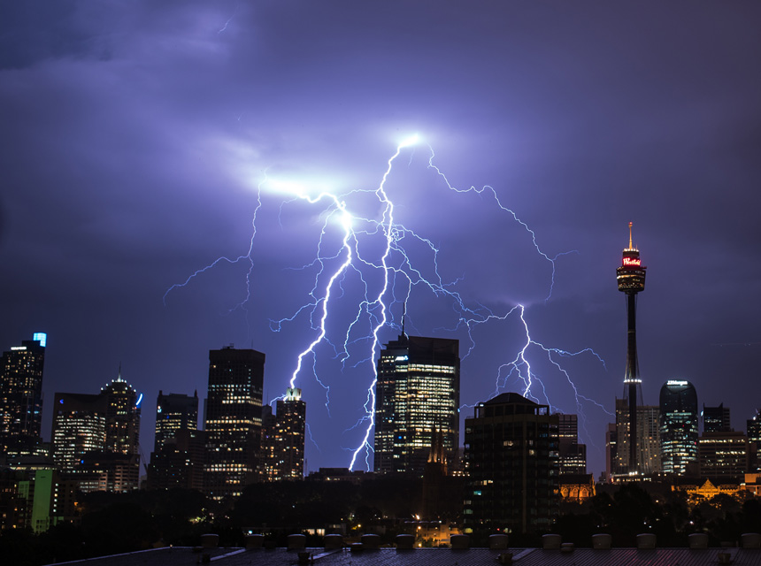 Sydney lightning