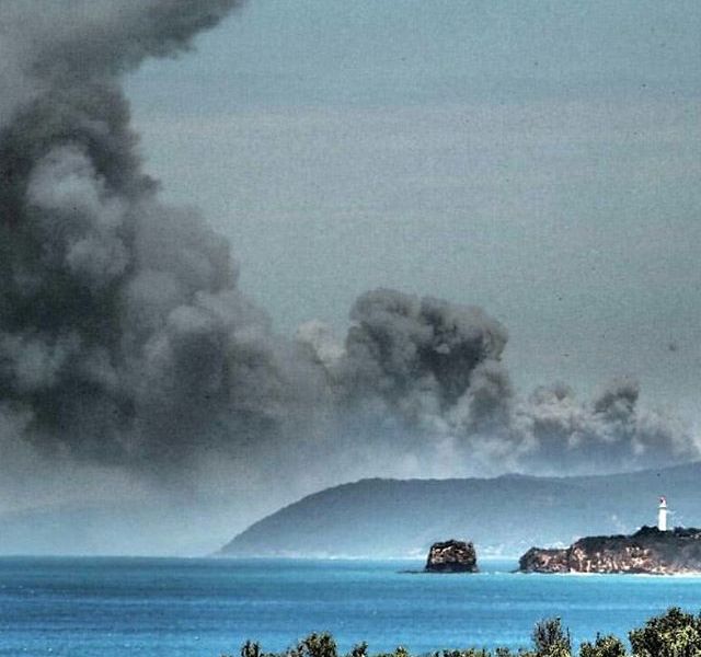 Smoke view from Aireys Inlet