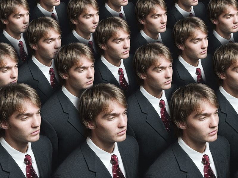 Businessman production cloning