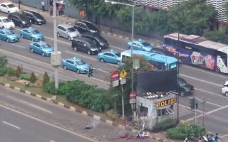 Police attend an incident.