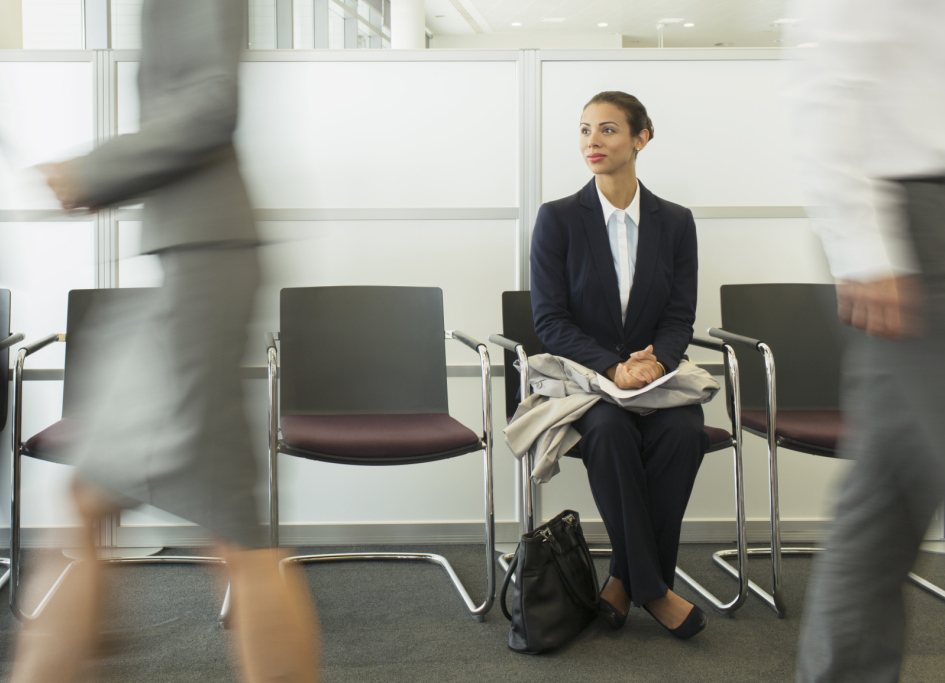 job woman interview getty