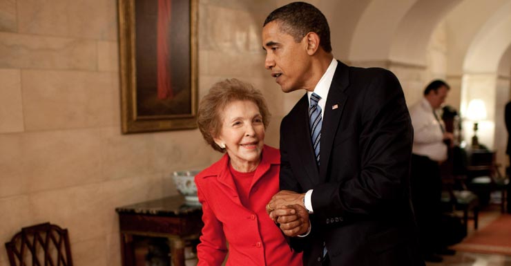 nancy reagan obama