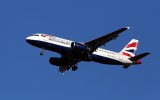 A British Airways Airbus A320 plane similar to the one that was struck.