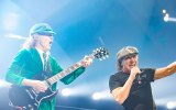 Angus Young and Brian Johnson