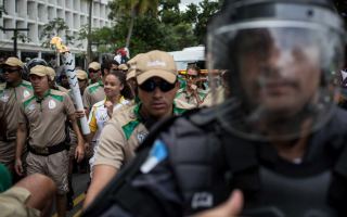 Olympic torch security