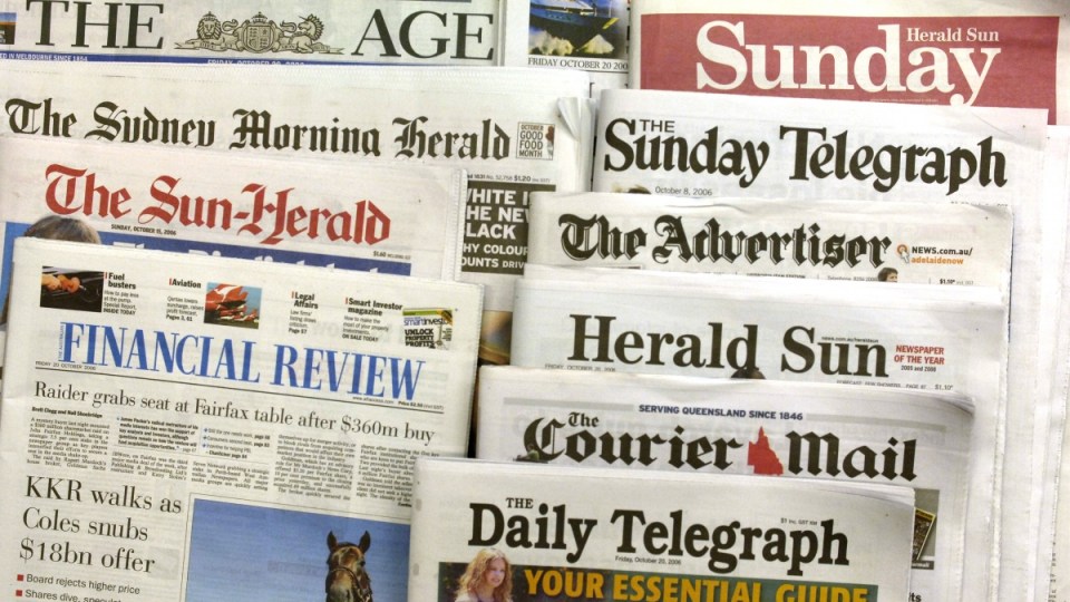 Fairfax News Corp newspapers